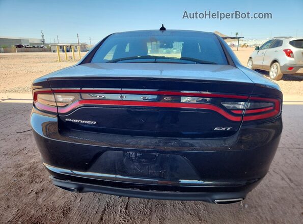 2C3CDXHG4HH561969 2017 DODGE CHARGER Black Вид ззаду