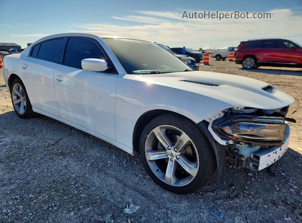 2C3CDXHG4JH119814 2018 DODGE CHARGER White Передня права чверть