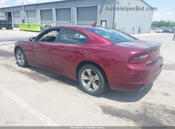 2C3CDXHG4JH124821 2018 DODGE CHARGER Burgundy Rear left