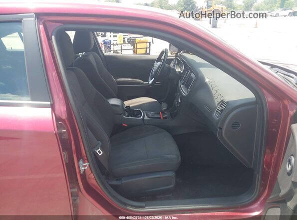 2C3CDXHG4JH124821 2018 DODGE CHARGER Burgundy Front interior view