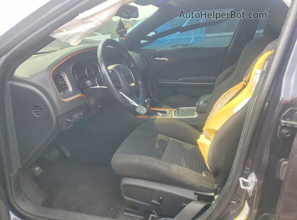 2C3CDXHG4KH527148 2019 DODGE CHARGER Угольный Вид салона спереди