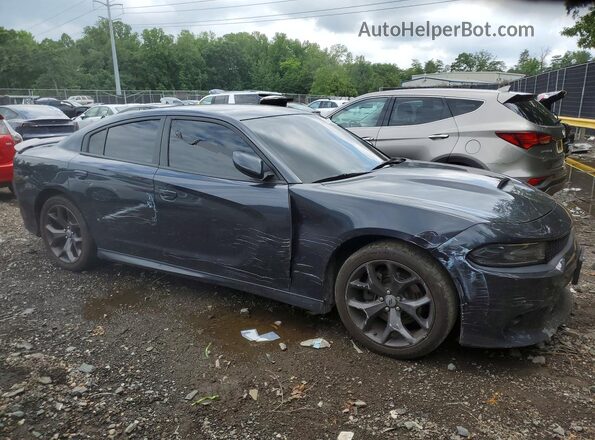 2C3CDXHG4KH527148 2019 DODGE CHARGER Угольный Передняя правая четверть