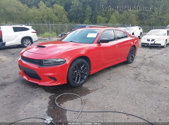 2C3CDXHG4MH559049 2021 DODGE CHARGER Красный Передняя левая четверть