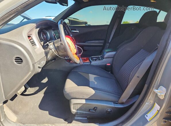 2C3CDXHG4PH591746 2023 DODGE CHARGER Gray Widok wnętrza z przodu