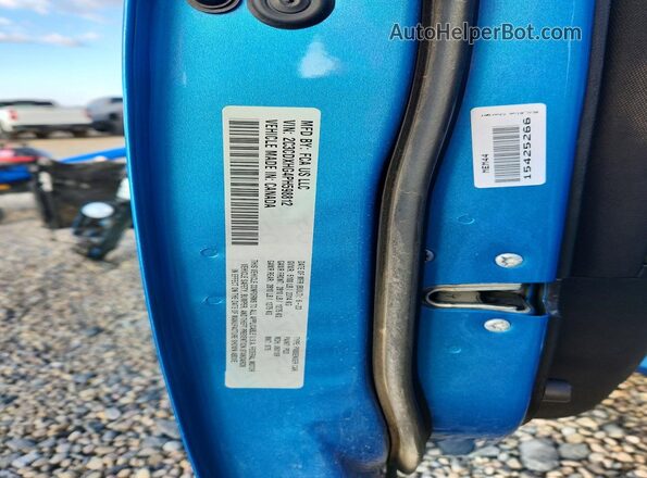 2C3CDXHG4PH598812 2023 DODGE CHARGER Blue Widok naklejki z numerem VIN
