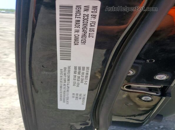 2C3CDXHG4PH631291 2023 DODGE CHARGER Black Вид підкапотного простору