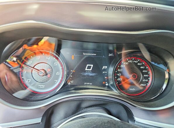 2C3CDXHG4PH703073 2023 DODGE CHARGER Black ხელსაწყოთა პანელის ხედი