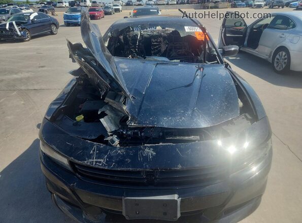 2C3CDXHG5HH523781 2017 DODGE CHARGER Black Widok z przodu