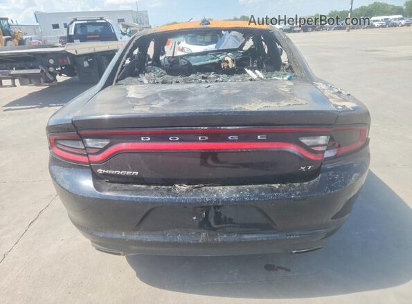 2C3CDXHG5HH523781 2017 DODGE CHARGER Black Widok z tyłu