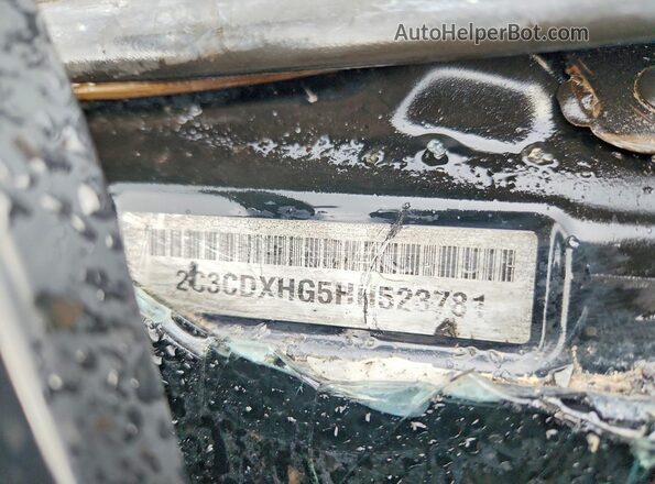 2C3CDXHG5HH523781 2017 DODGE CHARGER Black Widok komory silnika