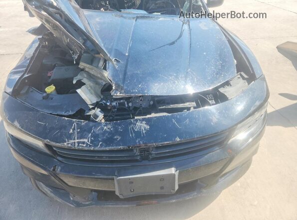 2C3CDXHG5HH523781 2017 DODGE CHARGER Black Widok wnętrza z tyłu