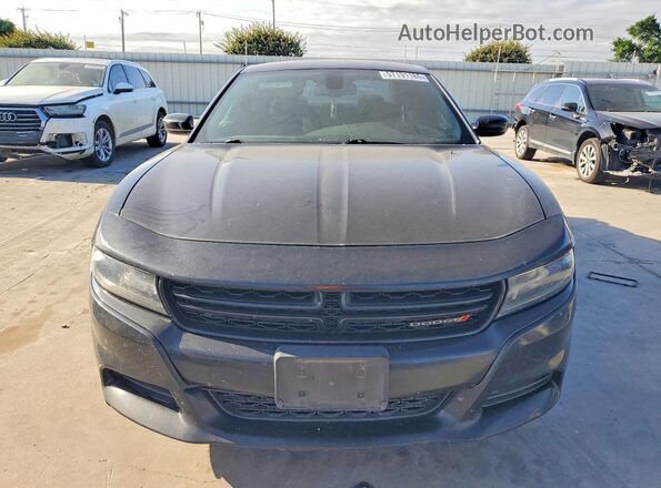 2C3CDXHG5HH537664 2017 DODGE CHARGER Black Դիմացի տեսք