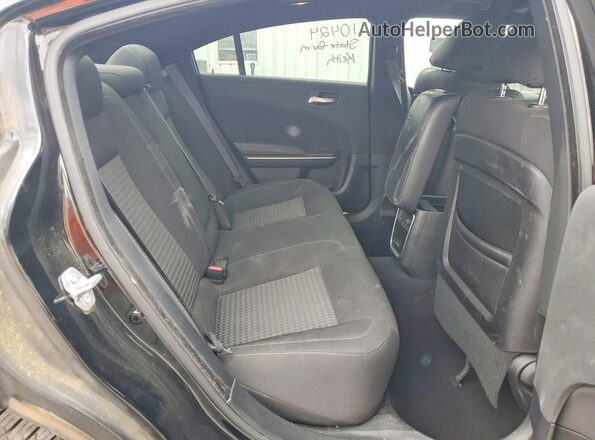 2C3CDXHG5KH677981 2019 DODGE CHARGER Black Вид задніх сидінь