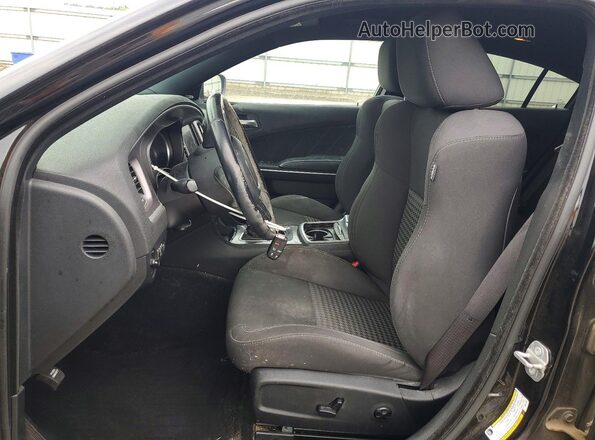 2C3CDXHG5KH677981 2019 DODGE CHARGER Black Вид салону спереду