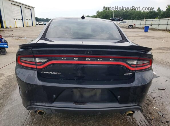 2C3CDXHG5KH677981 2019 DODGE CHARGER Black Вид ззаду