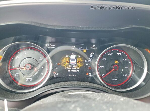 2C3CDXHG5KH677981 2019 DODGE CHARGER Black Вид щитка приладів