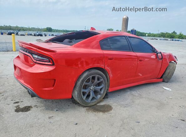2C3CDXHG5KH705763 2019 DODGE CHARGER Red Trasero derecho