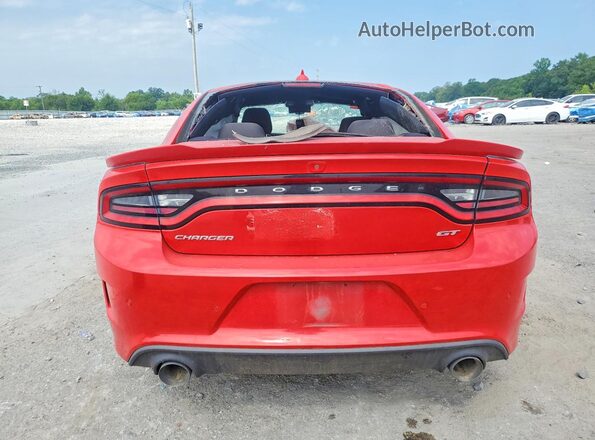 2C3CDXHG5KH705763 2019 DODGE CHARGER Red Vista trasera