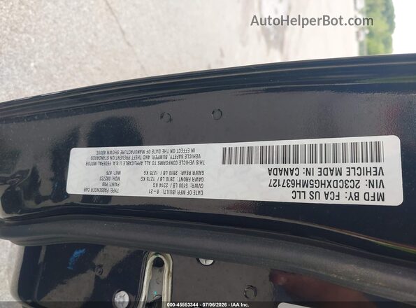 2C3CDXHG5MH637127 2021 DODGE CHARGER Black Vista del compartimento del motor