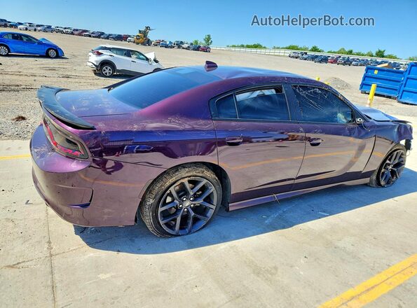 2C3CDXHG5MH645728 2021 DODGE CHARGER Purple Rear right