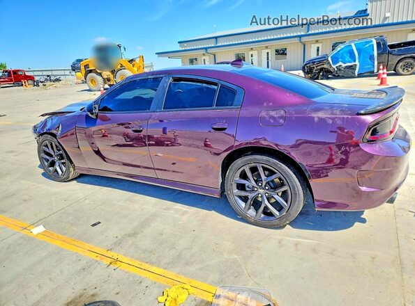 2C3CDXHG5MH645728 2021 DODGE CHARGER Purple Rear left