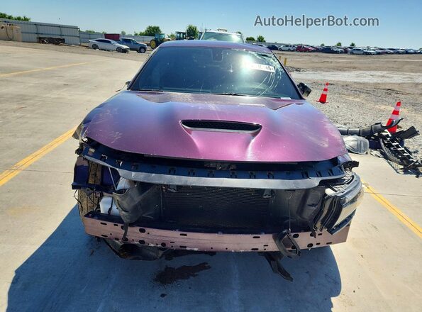 2C3CDXHG5MH645728 2021 DODGE CHARGER Purple Front view