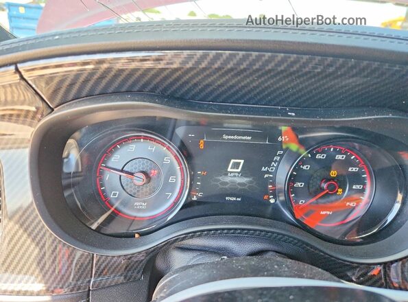 2C3CDXHG5MH645728 2021 DODGE CHARGER Purple Instrument cluster view