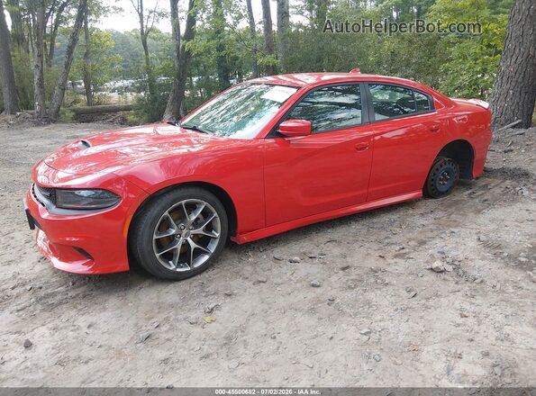 2C3CDXHG5NH204781 2022 DODGE CHARGER Red წინა მარცხენა ხედი სამი მეოთხედიდან