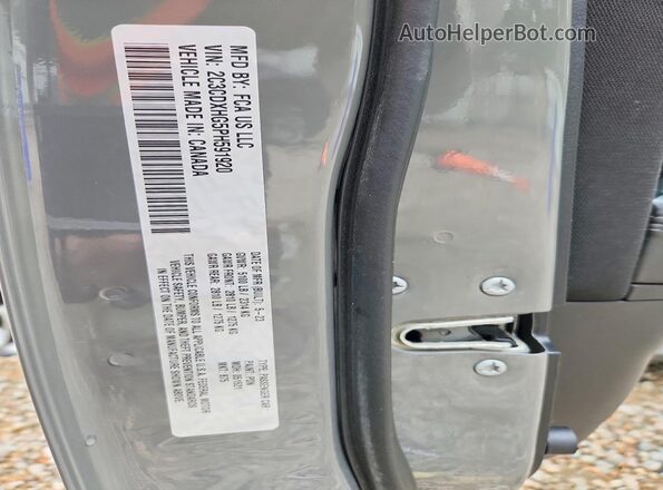 2C3CDXHG5PH591920 2023 DODGE CHARGER Серый Вид подкапотного пространства