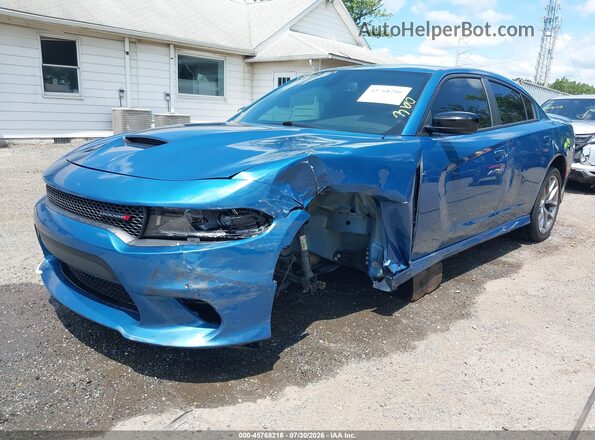 2C3CDXHG5PH594929 2023 DODGE CHARGER Blue წინა მარცხენა ხედი სამი მეოთხედიდან