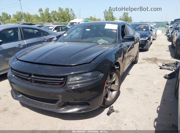 2C3CDXHG6GH350223 2016 DODGE CHARGER Черный Передняя левая четверть