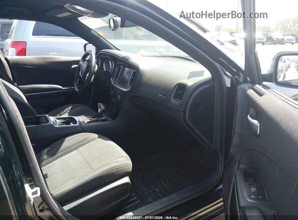 2C3CDXHG6GH350223 2016 DODGE CHARGER Черный Вид салона спереди