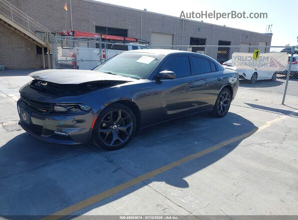 2C3CDXHG6HH536989 2017 DODGE CHARGER Gray Առջևի ձախ երեք քառորդ տեսարան