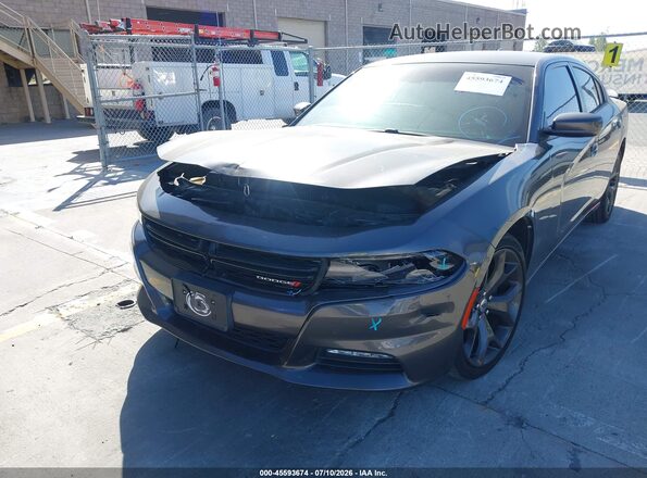 2C3CDXHG6HH536989 2017 DODGE CHARGER Gray Դիմացի տեսք