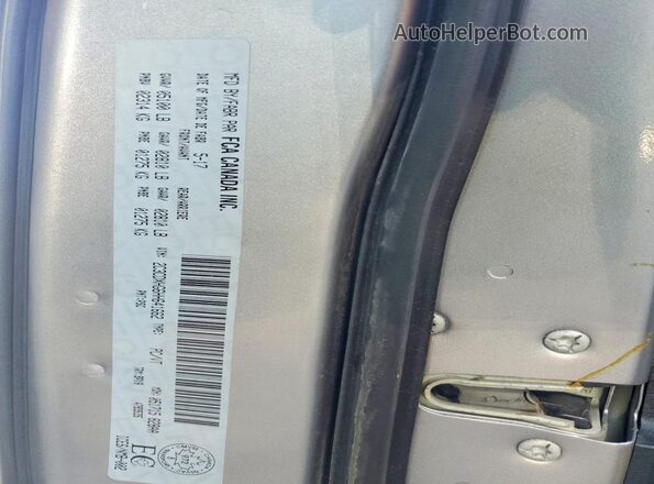 2C3CDXHG6HH641662 2017 DODGE CHARGER Silver Շարժիչի բաժամունքի տեսք
