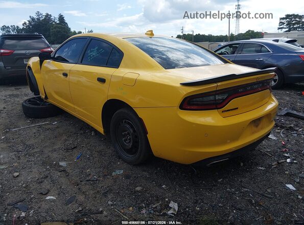 2C3CDXHG6HH666643 2017 DODGE CHARGER Yellow Rear left