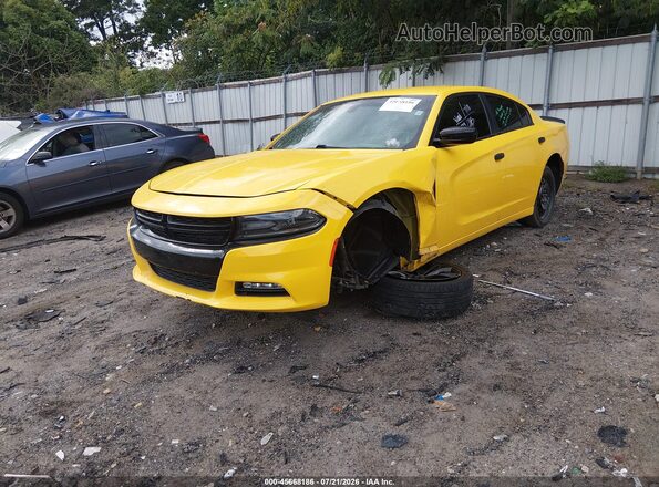 2C3CDXHG6HH666643 2017 DODGE CHARGER Yellow Front left