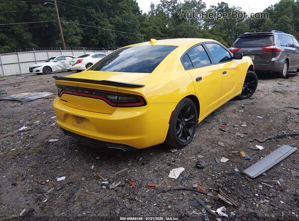 2C3CDXHG6HH666643 2017 DODGE CHARGER Yellow Rear right