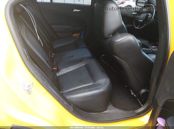 2C3CDXHG6HH666643 2017 DODGE CHARGER Yellow VIN sticker view
