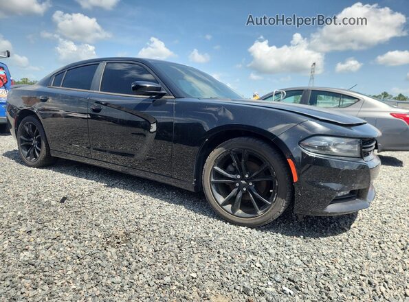 2C3CDXHG6JH312577 2018 DODGE CHARGER Black Delantero derecho