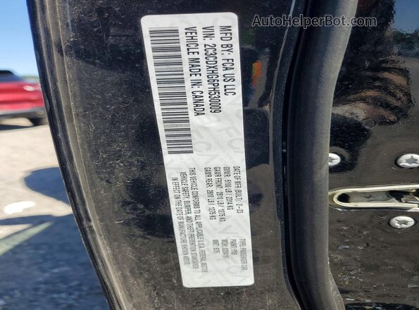2C3CDXHG6PH530009 2023 DODGE CHARGER Black Widok naklejki z numerem VIN