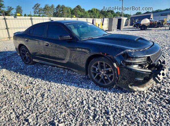2C3CDXHG6PH611592 2023 DODGE CHARGER Черный Передняя правая четверть