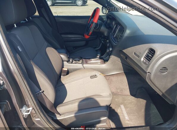 2C3CDXHG7GH292557 2016 DODGE CHARGER Gray Front interior view