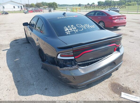 2C3CDXHG7GH292557 2016 DODGE CHARGER Gray Rear left