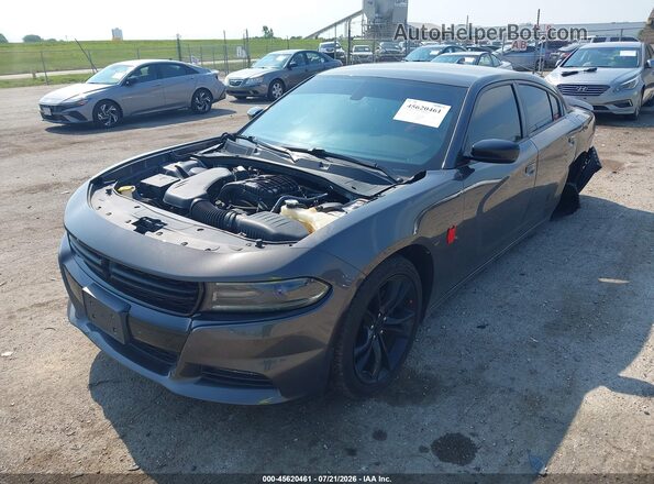 2C3CDXHG7GH292557 2016 DODGE CHARGER Gray Front left