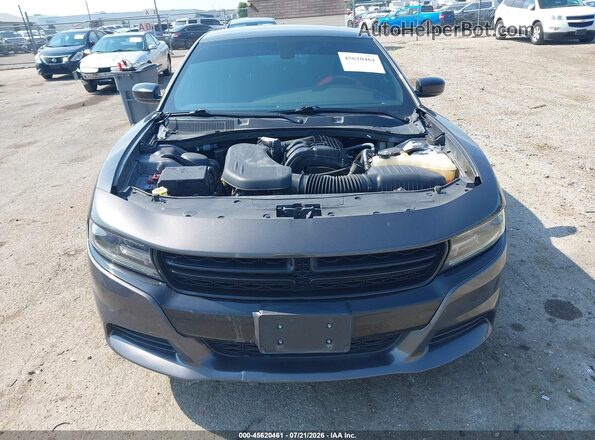 2C3CDXHG7GH292557 2016 DODGE CHARGER Gray Rear interior view