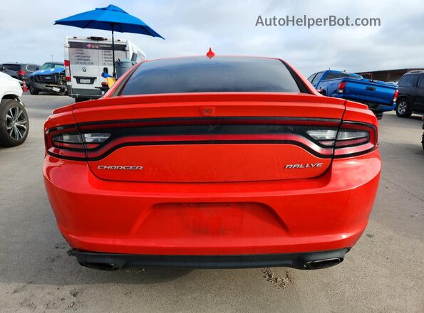 2C3CDXHG7GH306974 2016 DODGE CHARGER Orange Հետևի տեսք