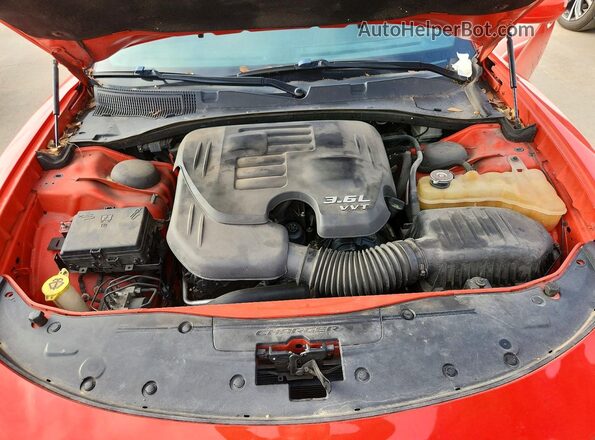 2C3CDXHG7GH306974 2016 DODGE CHARGER Orange Սալոնի հետևի տեսք
