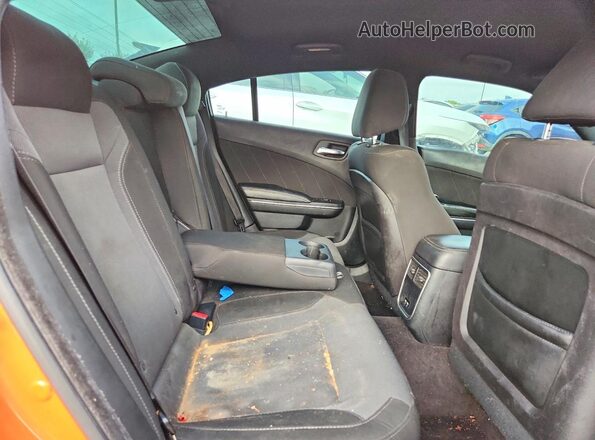 2C3CDXHG7GH306974 2016 DODGE CHARGER Orange Հետևի նստատեղերի տեսք