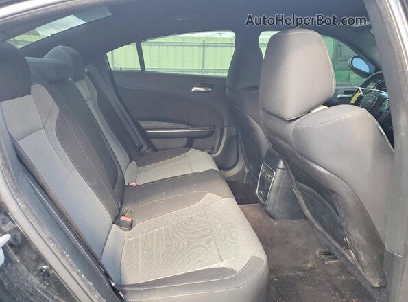 2C3CDXHG7GH346228 2016 DODGE CHARGER Black Rear seats view